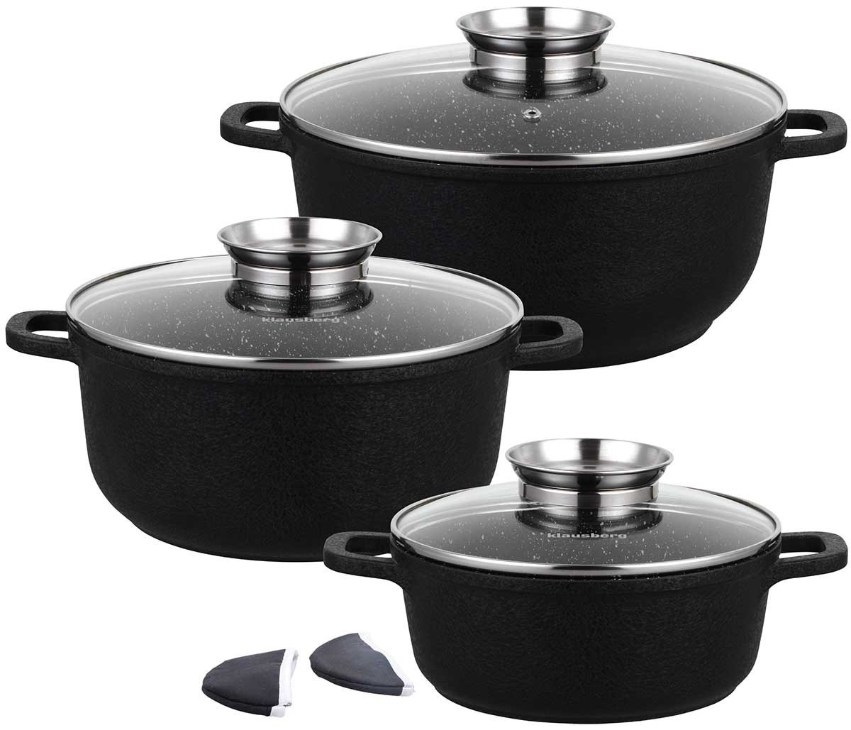 Sada 8 Kusů Granitových Hrnců Klausberg KB-7359