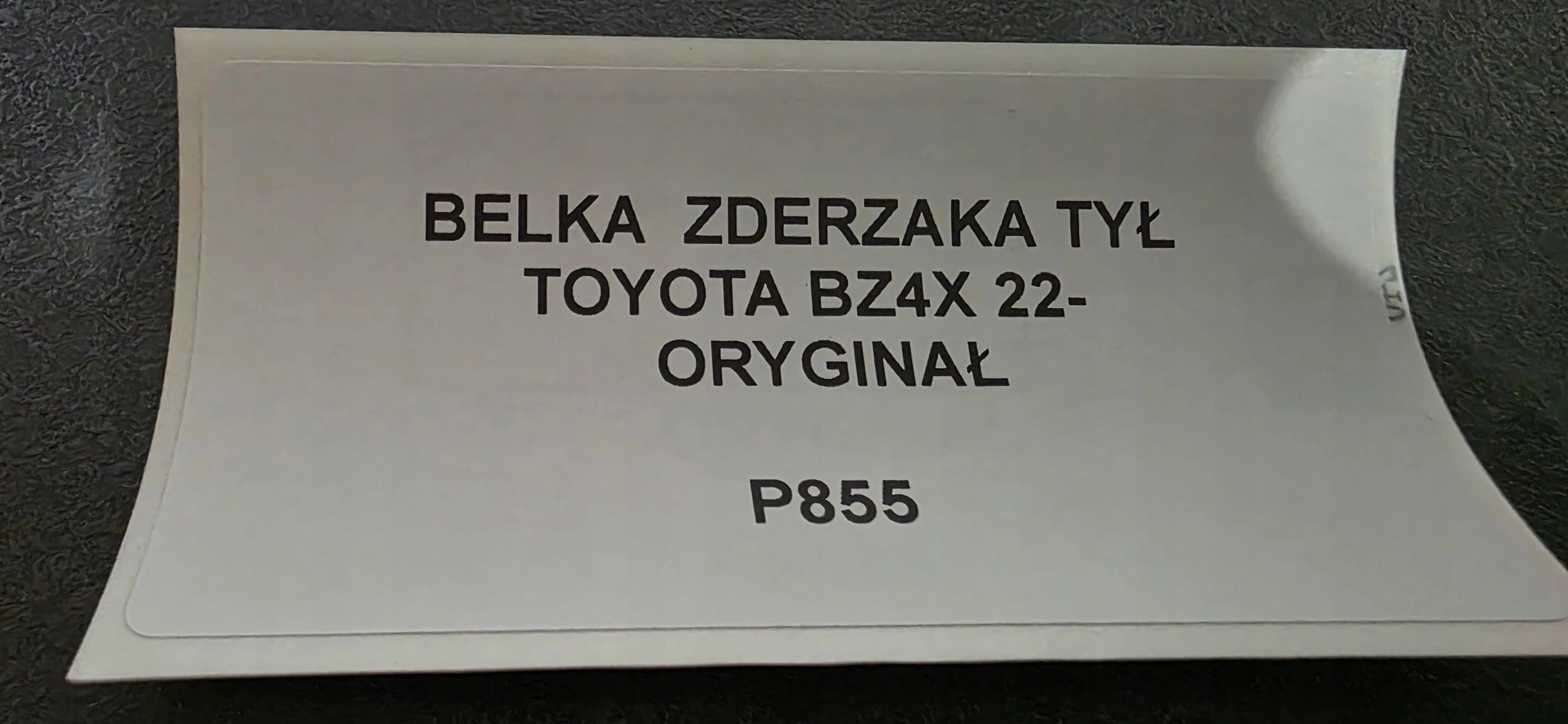 bumper support rear part TOYOTA BZ4X 22- original