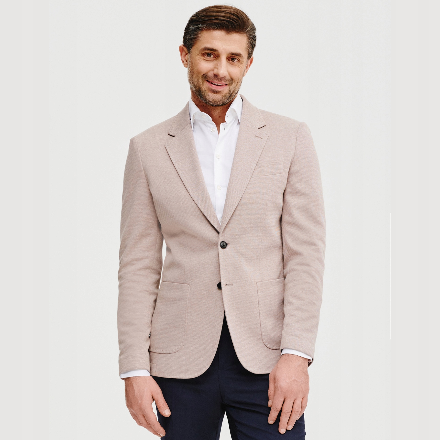 Pako Lorente béžová pánská jednobarevná sako , vel 56