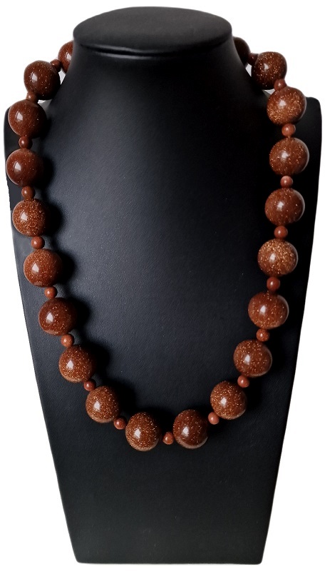 Pískový Pouštní Náhrdelník Kámen Bohatství Úspěchu Tisíce Sluncí Zlatý Fuss