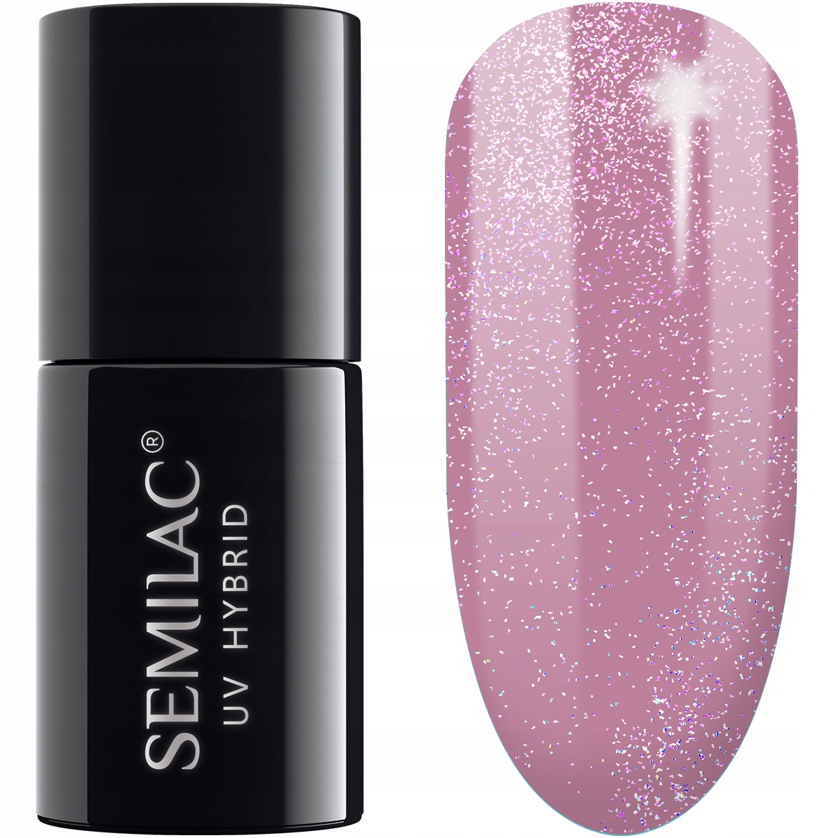 

319 Semilac Pink Lakier Hybrydowy Shimmer Dust