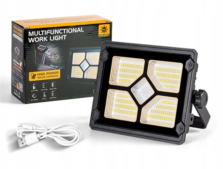 Led Lampa Smd Solární Reflektor Powerbanka Usbc Usb-c Akumulátorová Halogenová