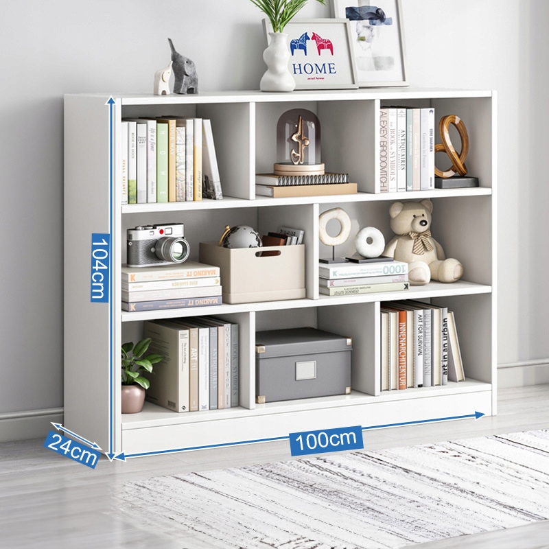 REGAŁ OTWARTY STOJĄCY NOWOCZESNY DUŻY BIAŁY PÓŁKA SZAFKA KOMODA 8 PÓŁEK Kolor mebla biały