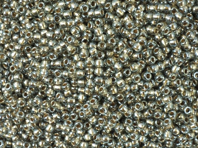 Toho Round 11o-993 Gold-Lined Black Diamond -10g