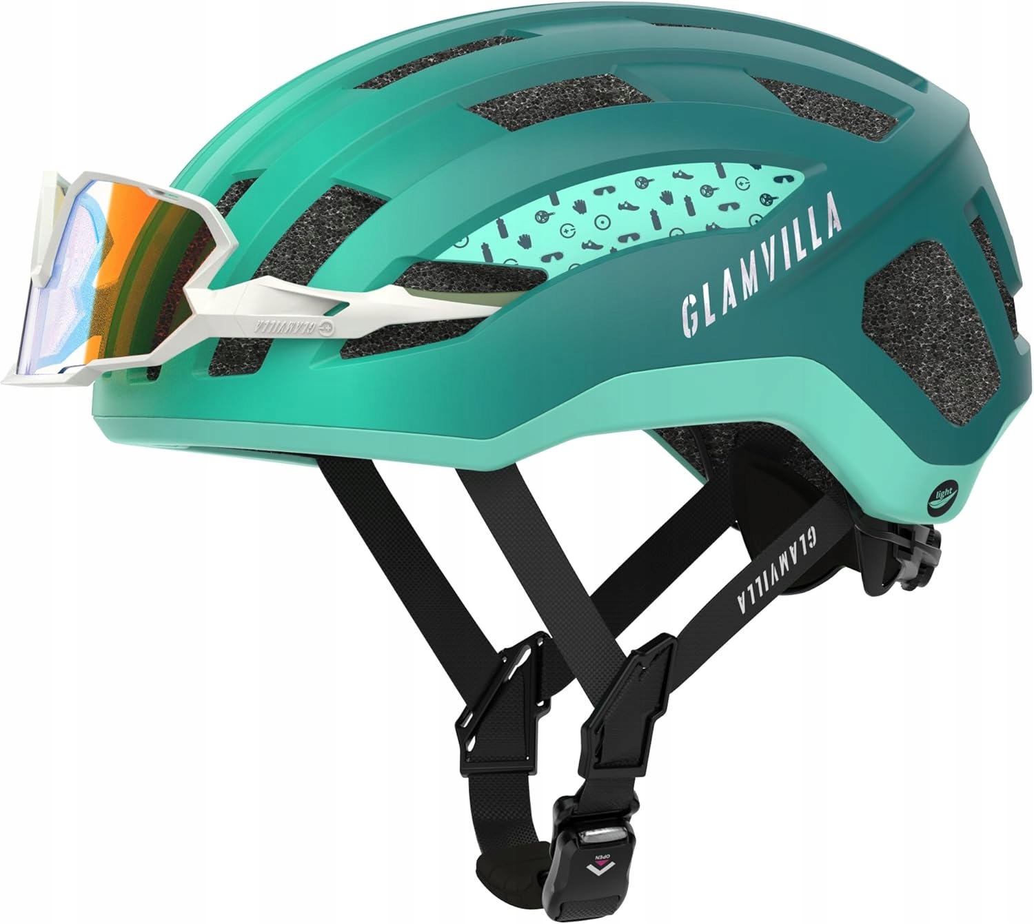 Cyklistická přilba GlLAMVILLA lehká, magnetické zapínání vel. L(57-61)