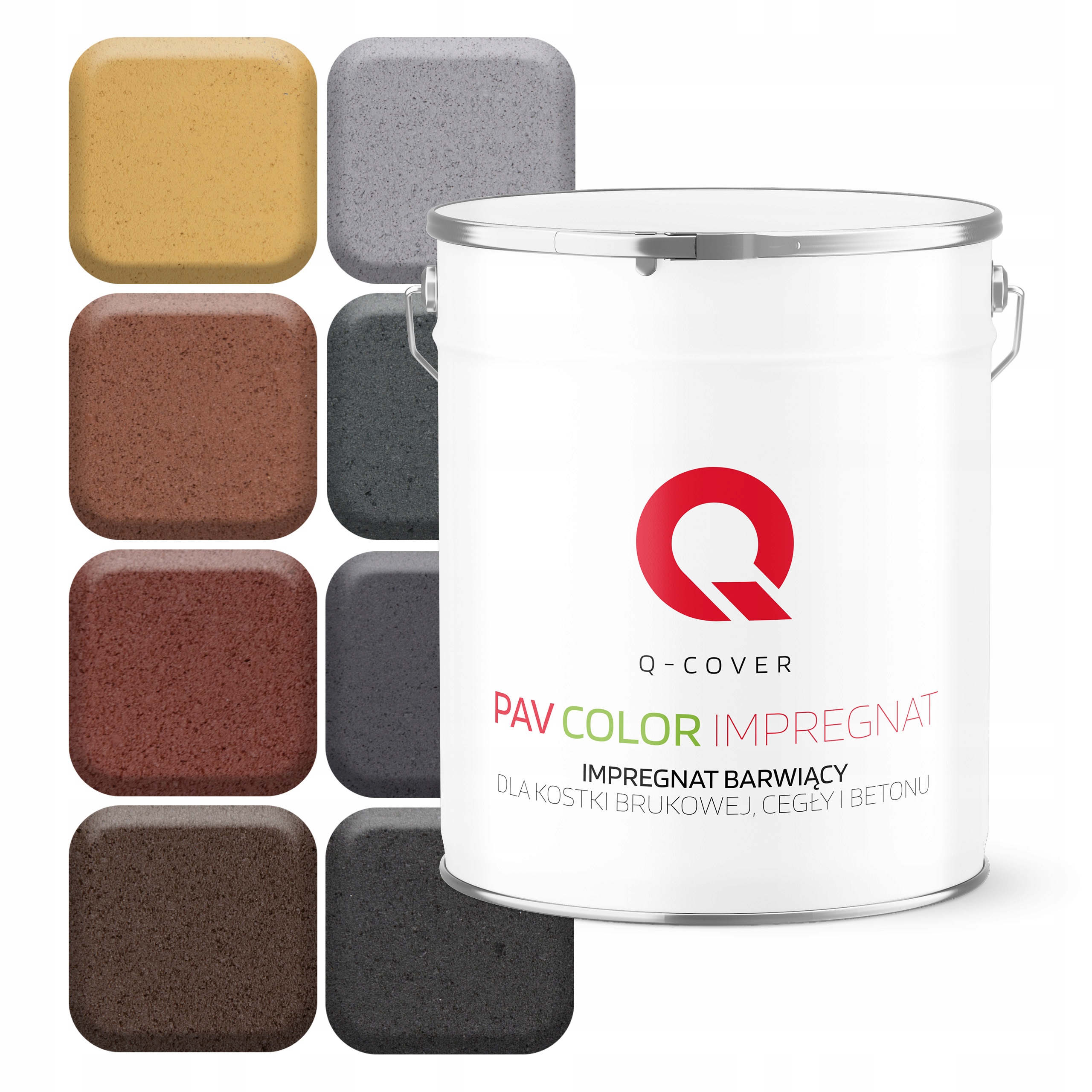 Impregnat Barwiący Do Kostki Brukowej 5L Cegły Betonu Farba Uv