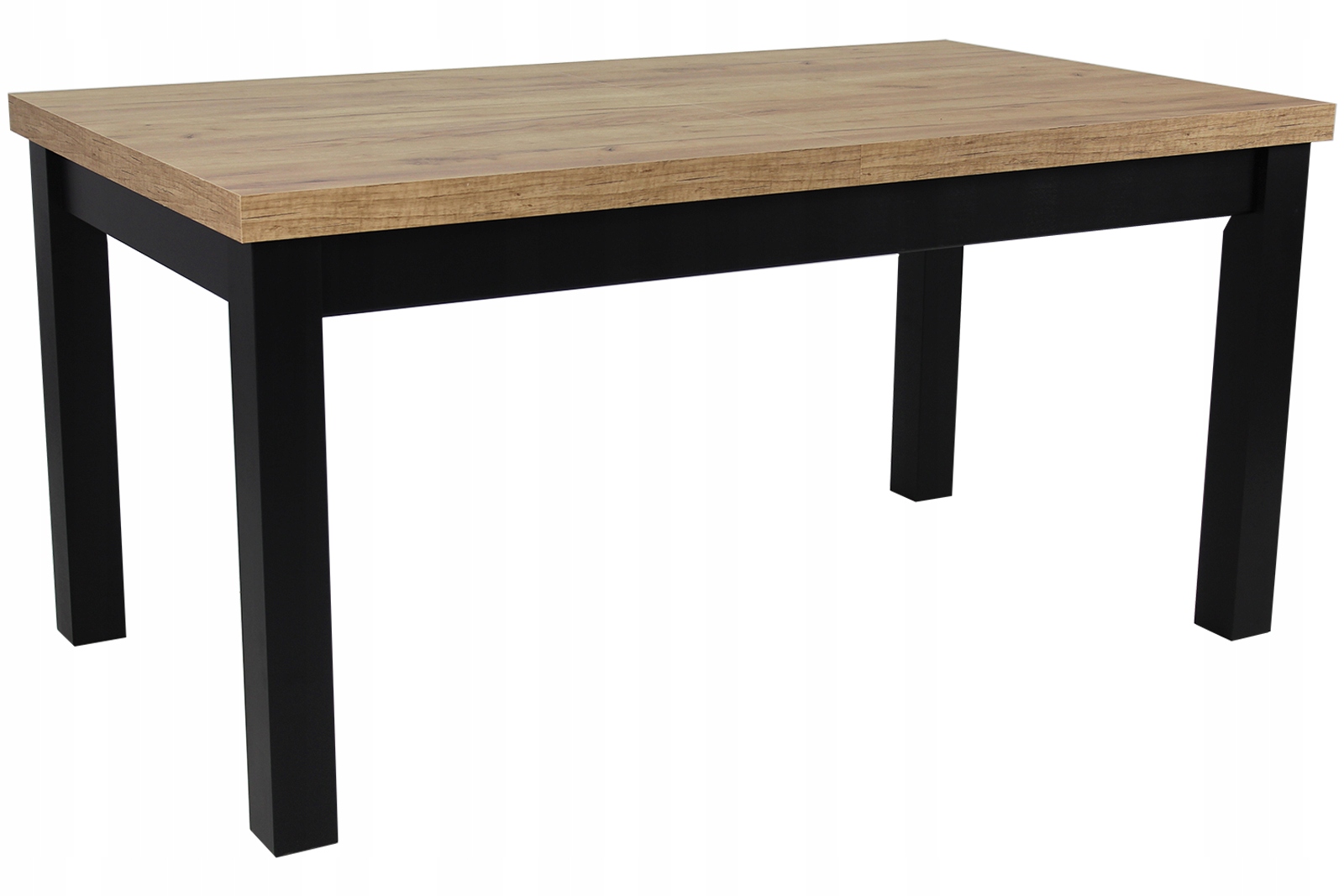 DUŻY STÓŁ 100x200 rozkładany do 3m CZARNY/DĄB