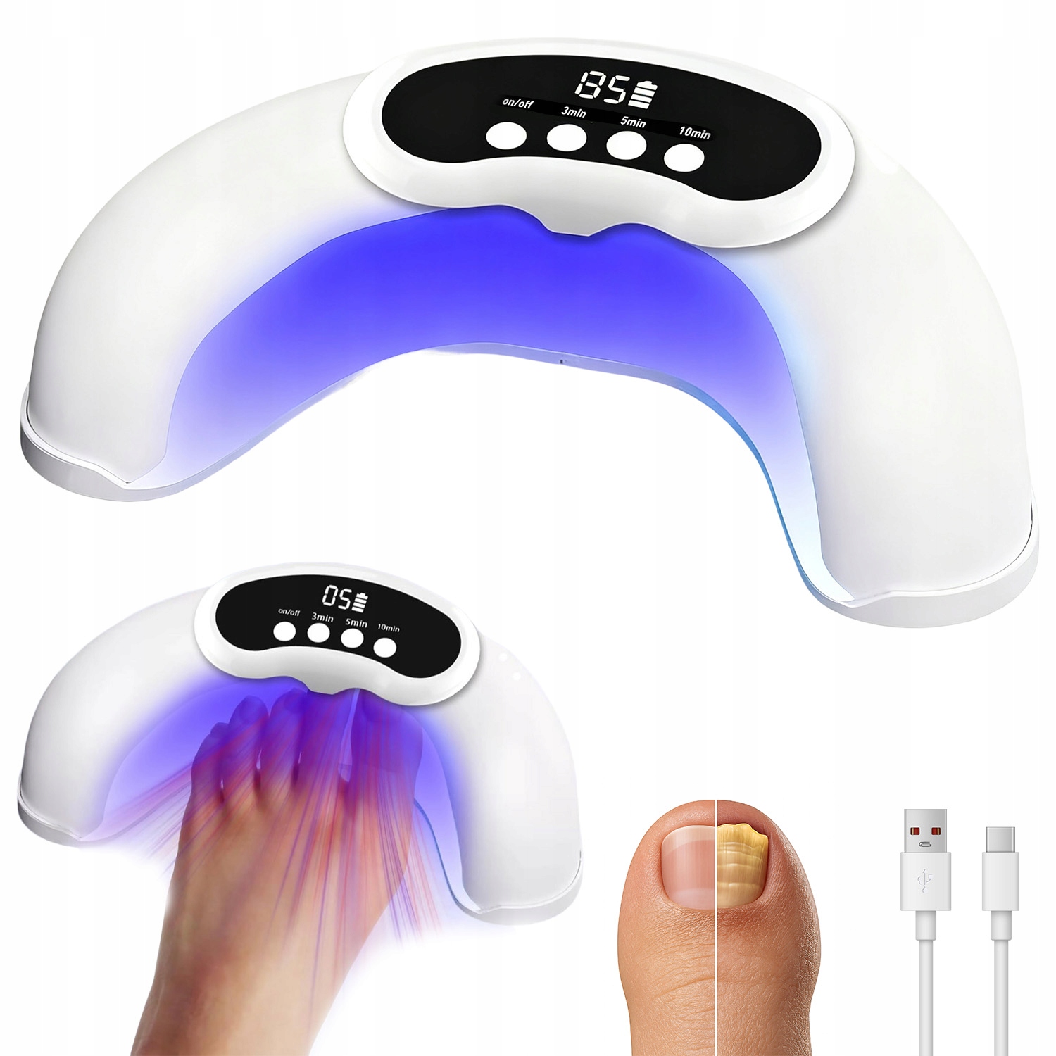 Zařízení Pro Léčbu Mykózy Nehtů Proti Laserové Světelné Terapii, Lampa