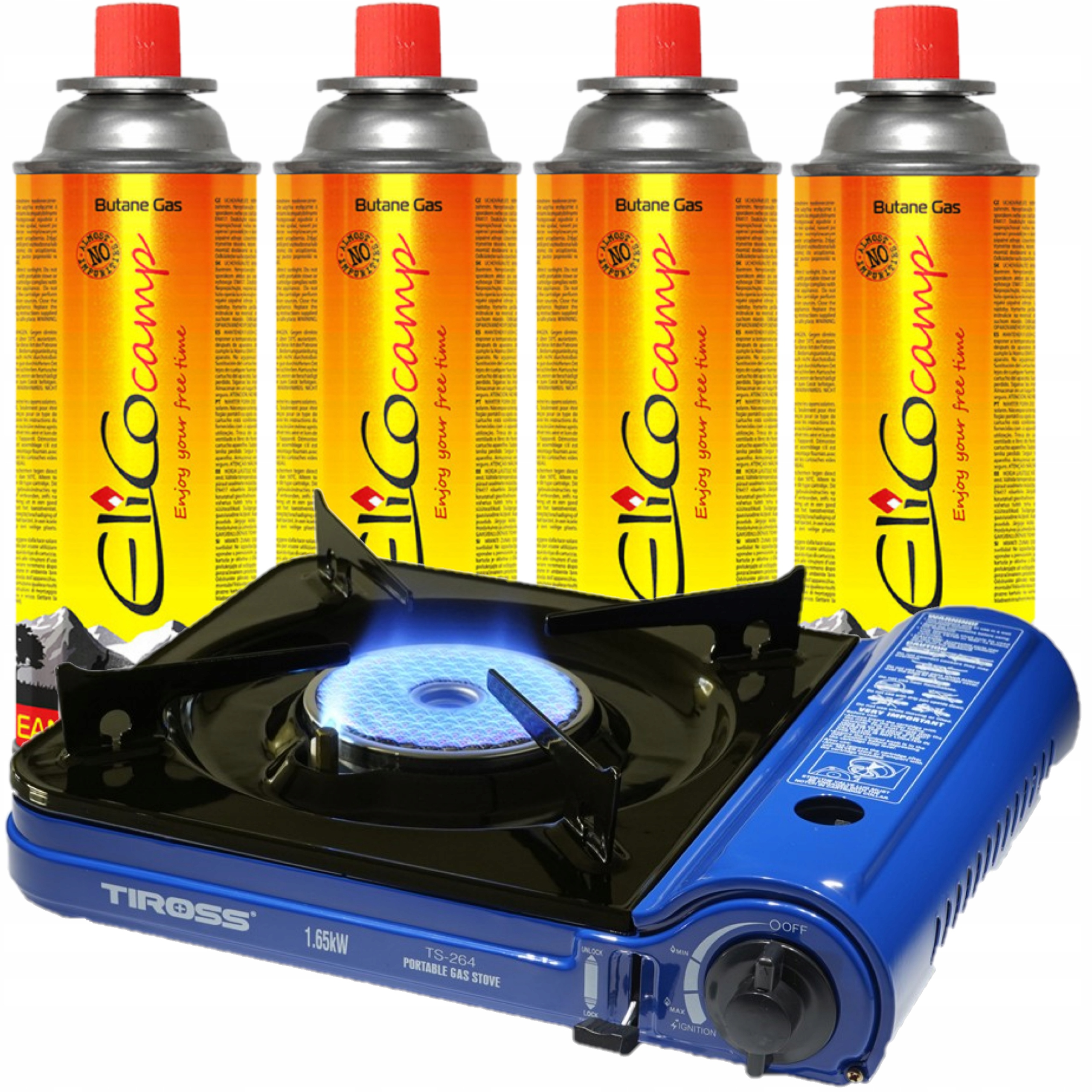 GAZOWA KUCHENKA TURYSTYCZNA POLOWA 2W1+4 GAZY