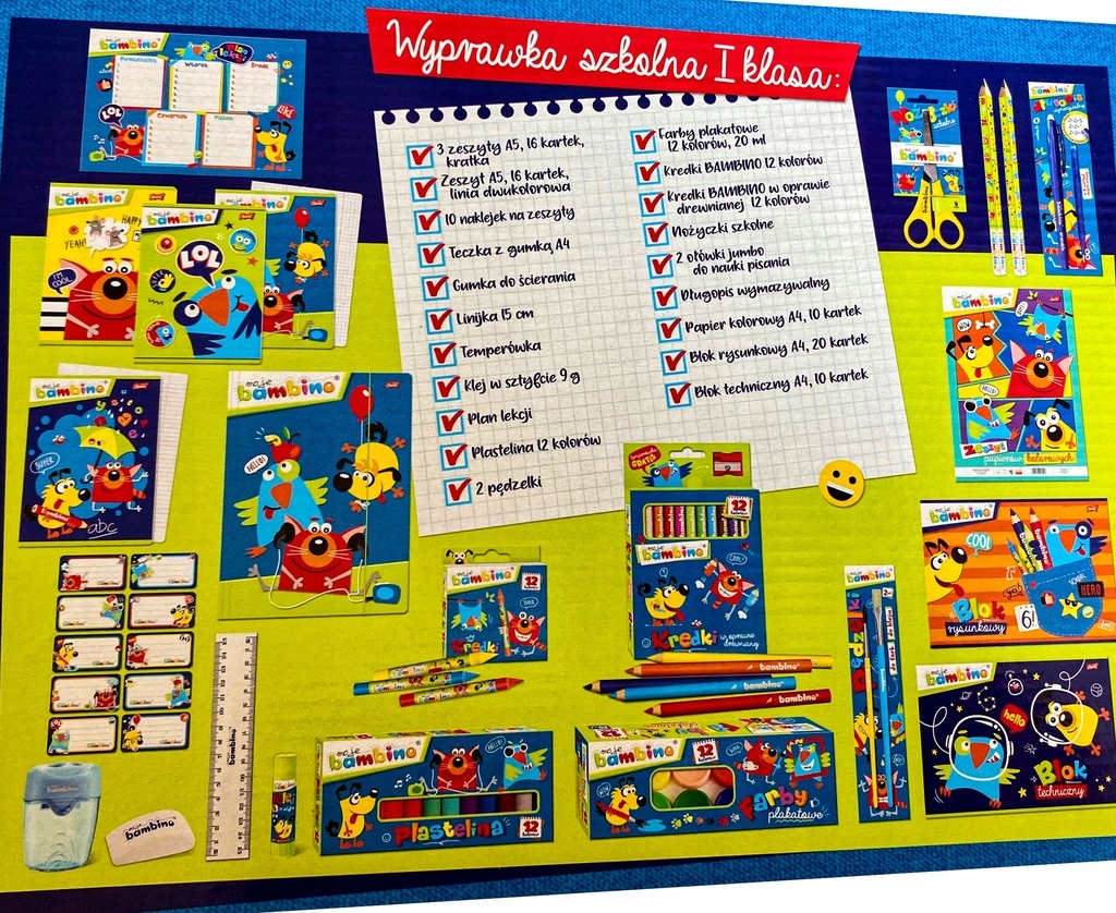 DUŻA WYPRAWKA SZKOLNA DO 1 KLASY SZKOŁY ZESTAW XXL KOMPLETNA GOTOWA +GRATIS Kod producenta WYPRAWKA PIERWSZOKLASISTY PRZYBORY KOMPLET