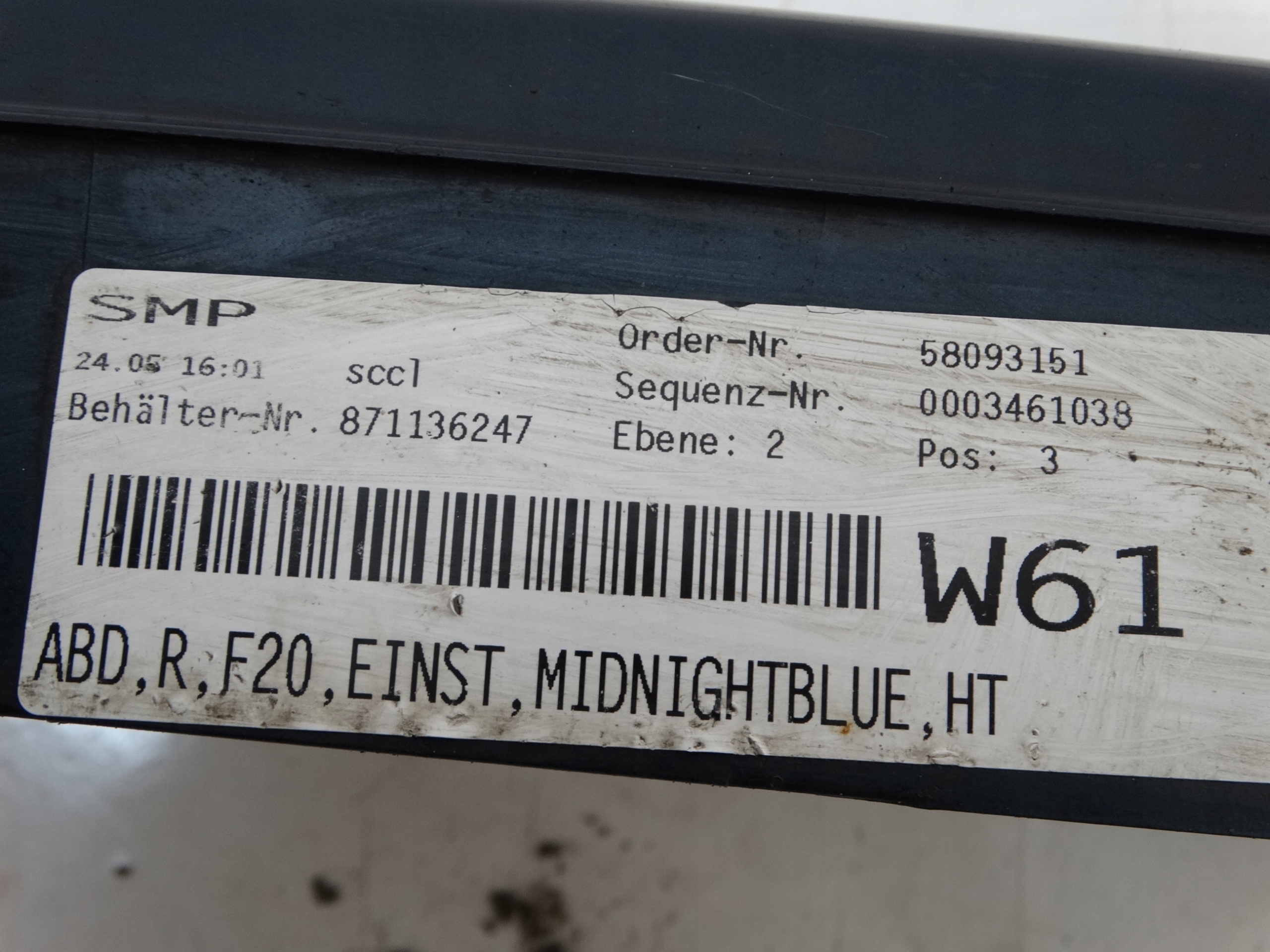 moulding threshold threshold right VOLKSWAGEN POLO IV 9N KOD : LD5Q