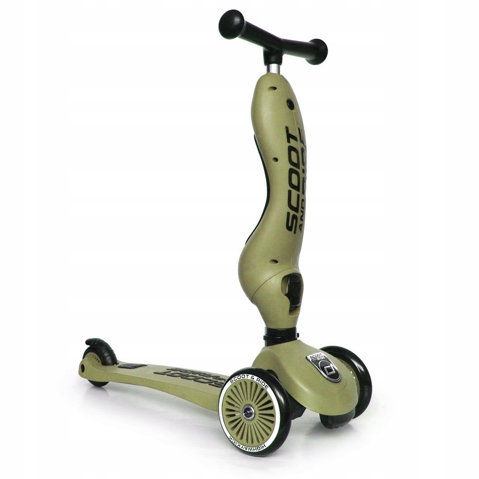 Hulajnoga dla dzieci Jeździk 2w1, Scoot and Ride, trójkołowa + kask S-M Hamulec tak