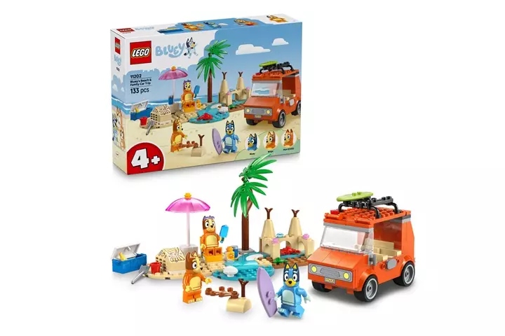 Lego Bluey Blue a rodinný výlet autem 11202