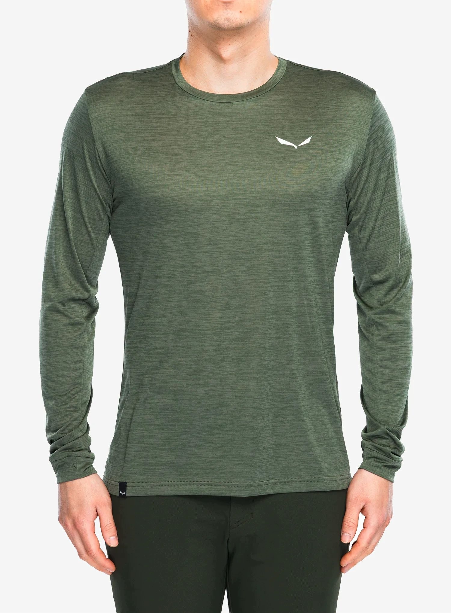 Koszulka z długim rękawem Salewa Puez Melange Dry L/s Tee faded green M