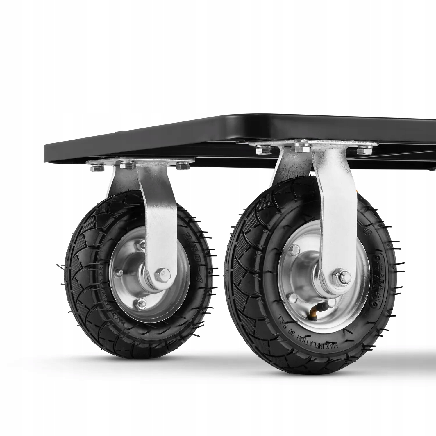 Wózek magazynowy transportowy platformowy składany pompowane koła HIGHER PRO 700 kg LH10-700-P — 20