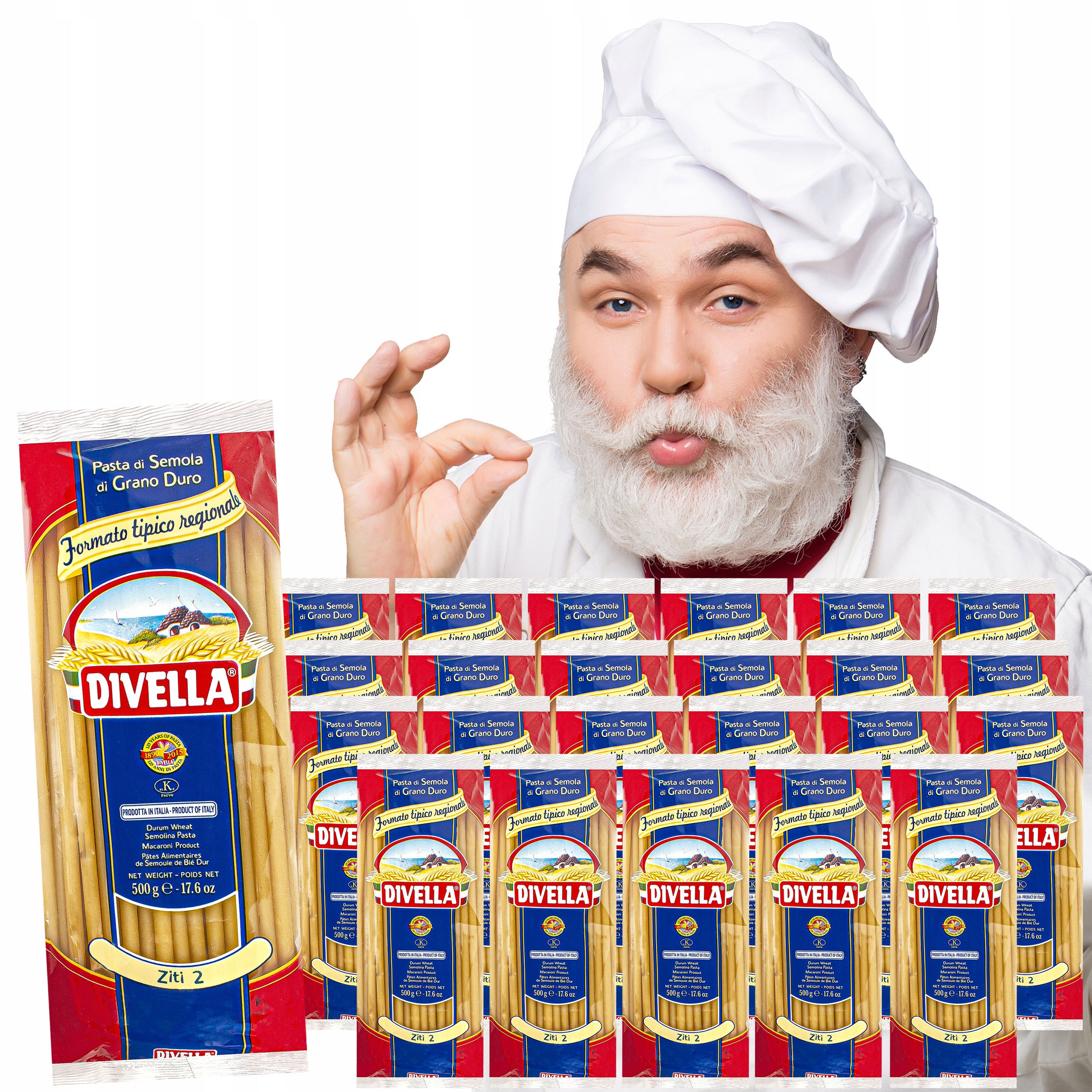 Levně Těstoviny Ziti 2 Dlouhé Trubičky 24X500G