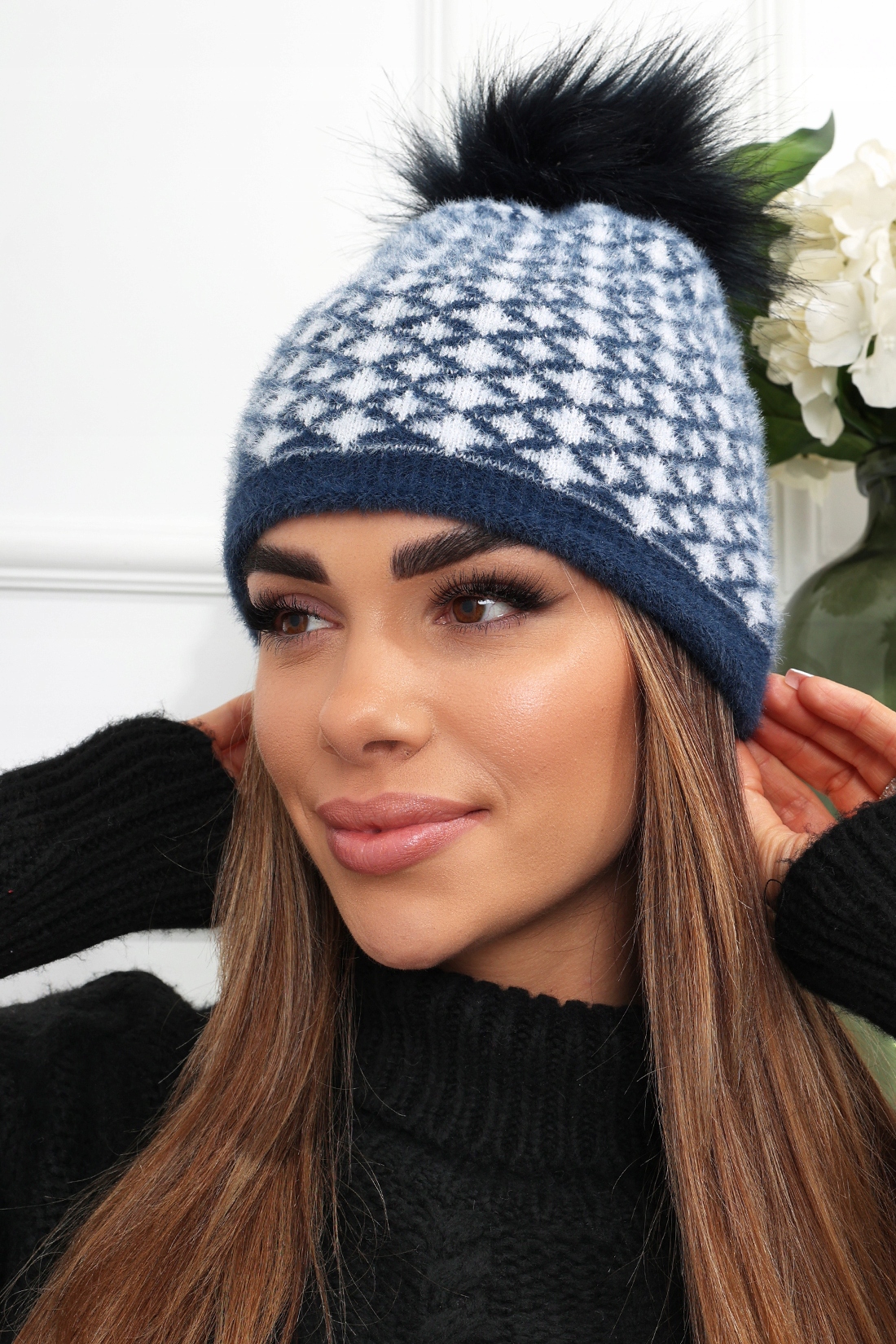 CZAPKA DAMSKA ZIMOWA NA ZIMĘ CIEPŁA WYGODNA GRUBA KOBIECA SPORTOWA KOLORY Płeć kobieta