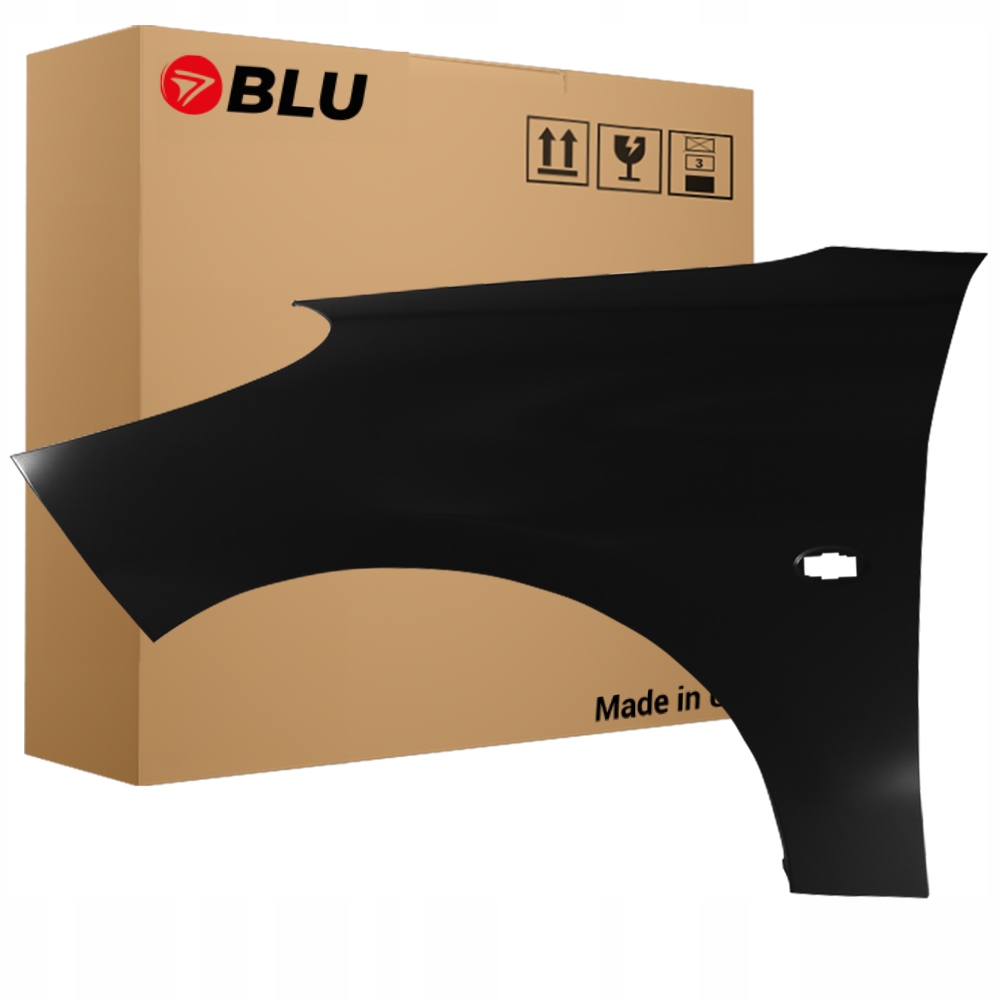 Blu Blatník Peugeot 206+ Exl levý černý 07-14 přední Noir Obsidien