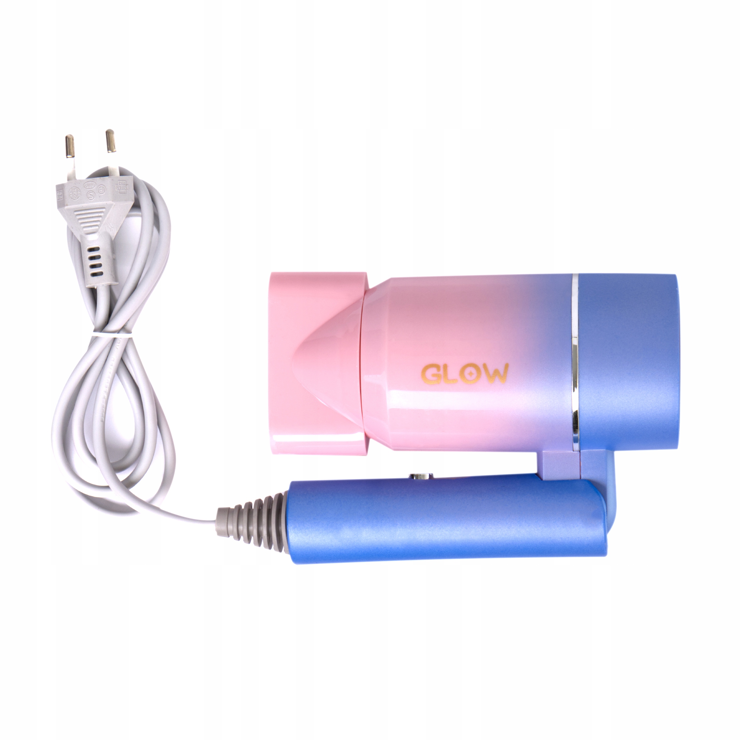 GLOW MINI SUSZARKA PODRÓŻNA SKŁADANA DO WŁOSÓW RÓŻOWO-FIOLETOWA 800W ZDROWE Marka inna marka