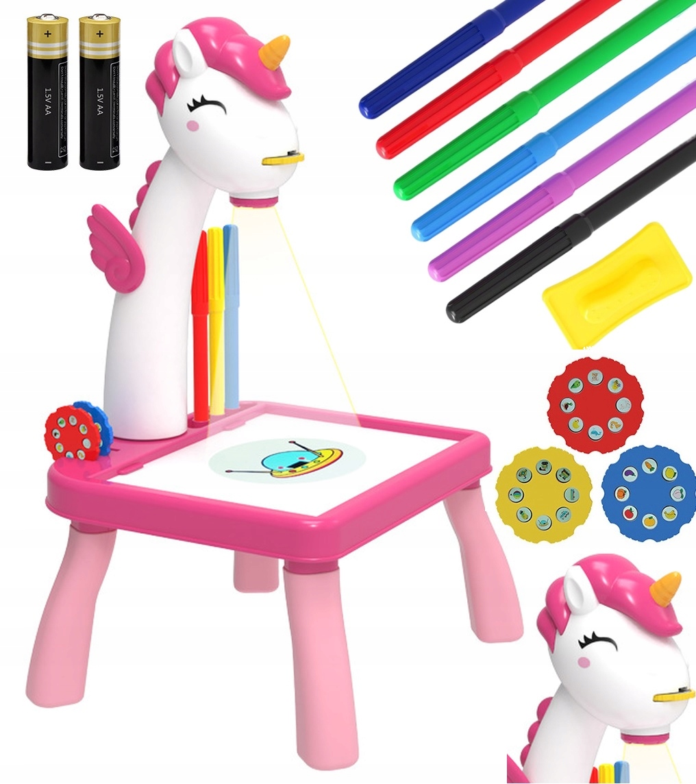 Projektor Rzutnik do Rysowania Stolik Tablica Mazaki dla dzieci