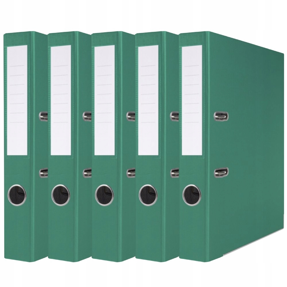 Segregator Biurowy A4 z Dźwignią Okucie 50mm Zielony x5