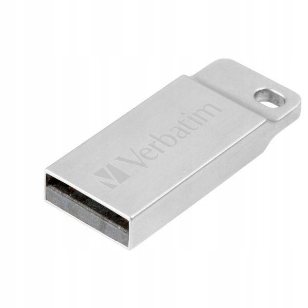 Verbatim Pendrive 64GB Usb-a 2.0 Metal Executive srebrny/silver 98750