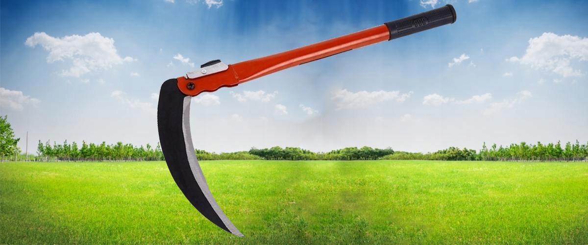 KOSA RĘCZNA SIERP DO PODCINANIA RĘCZNY SKŁADANY OSTRZE OGRODOWA KOSZENIA Długość narzędzia 39 cm