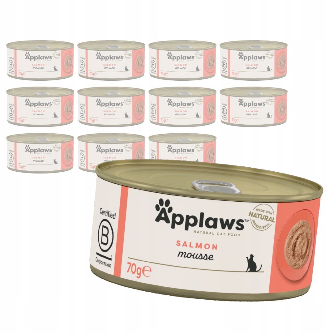 Levně Applaws Cat Mokré Krmivo Pro Kočky 12x70g Losos v pěně