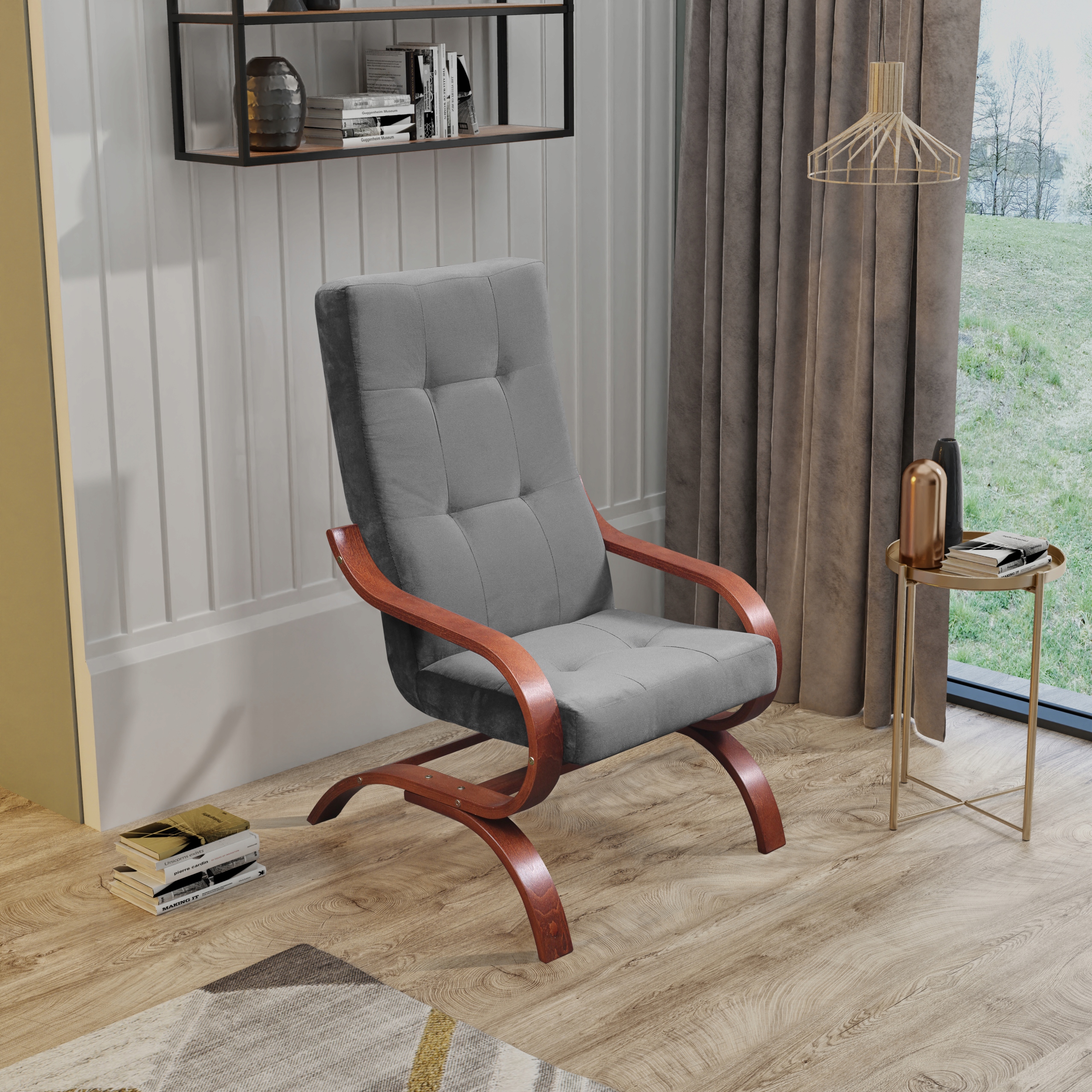 FOTEL FINKA JOY - BUJANY DO SALONU - KOLORY TKANIN Marka MTM