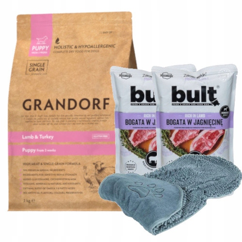 Grandorf Lamb & Turkey Puppy 3kg Gartis