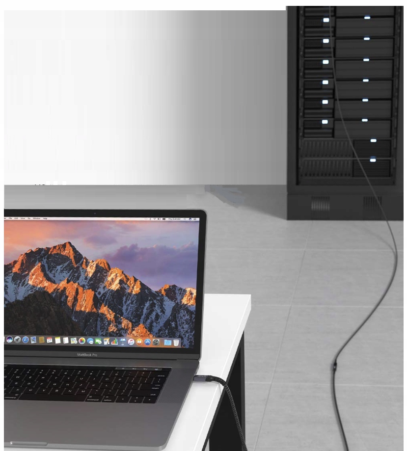 Przedłużacz USB-C 3.2 Thunderbolt do 10Gbps PD do 100W 4K@60Hz 1m Marka bez marki