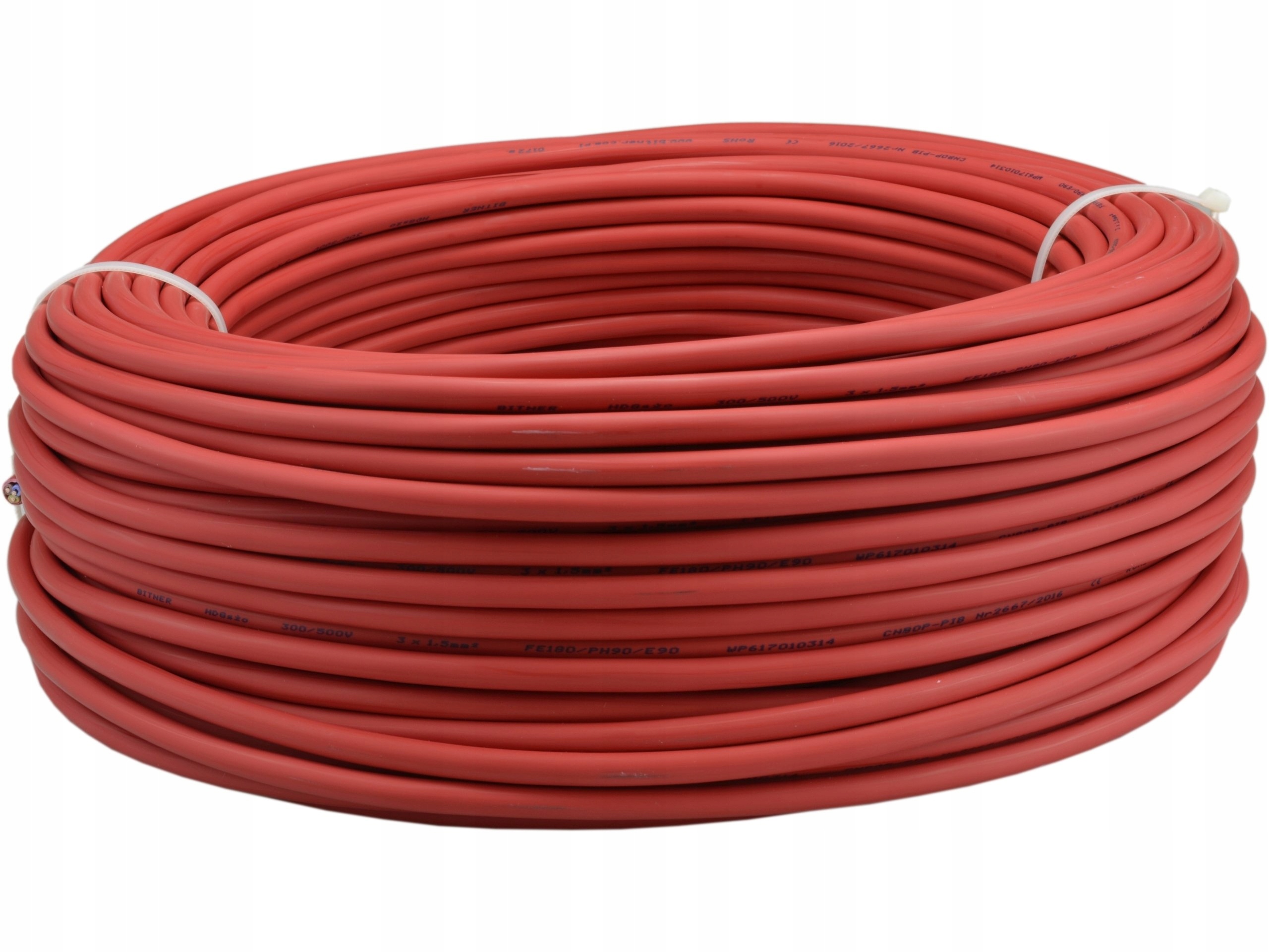 Kabel ppoż silikonowy HDGs drut PH90 3x2,5 500m