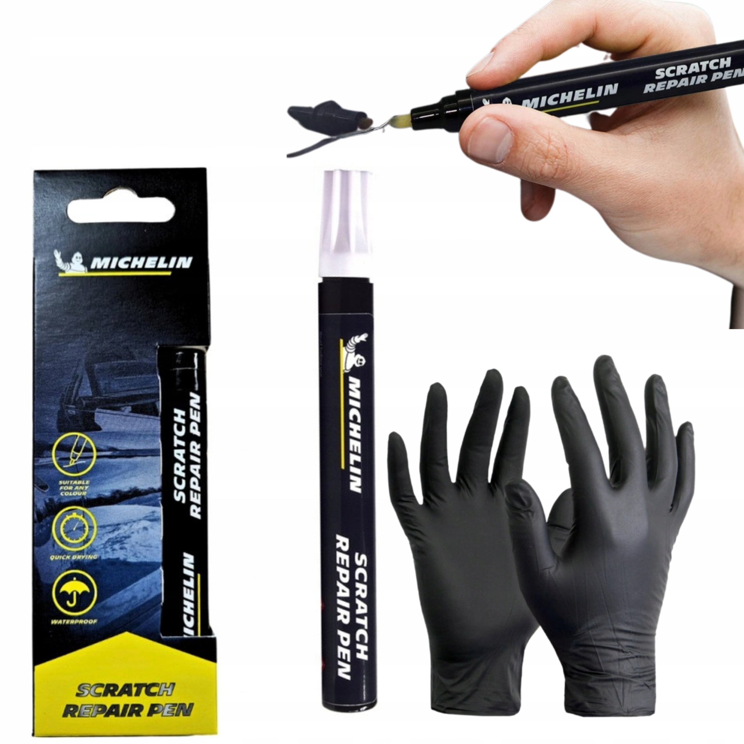 MICHELIN PISAK MARKER DO USUWANIA ZARYSOWAŃ LAKIERU DO NAPRAWY RYS + GRATIS