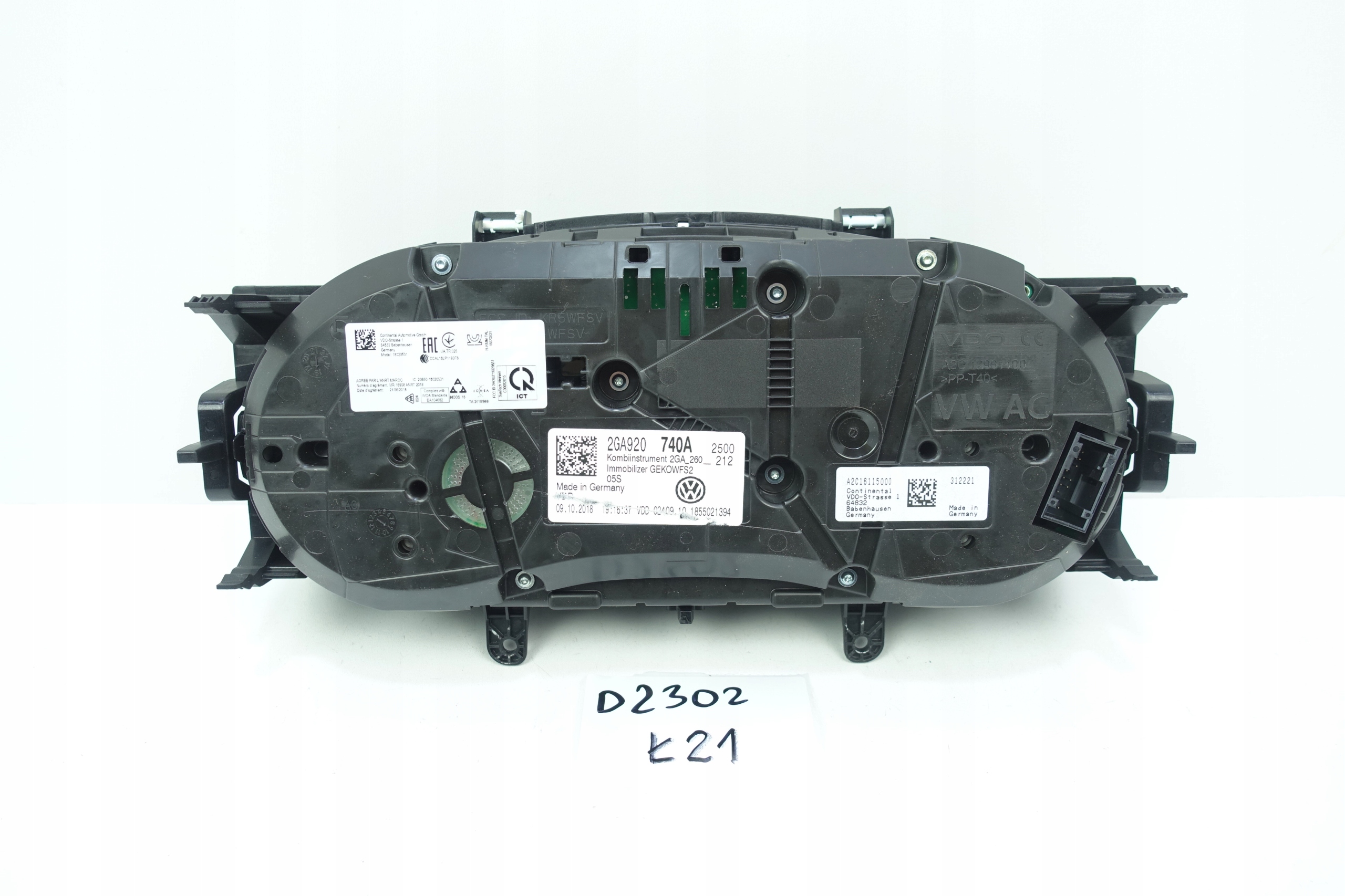 dials dials VW T-ROC 2GA 26364KM 2GA920740A