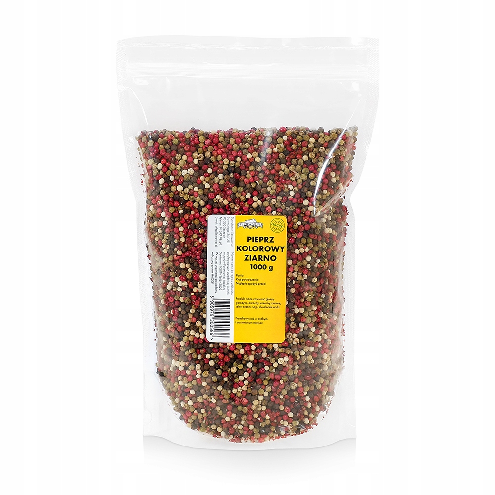 Levně Pepř barevné zrno, uzamykatelná taška, 1 kg