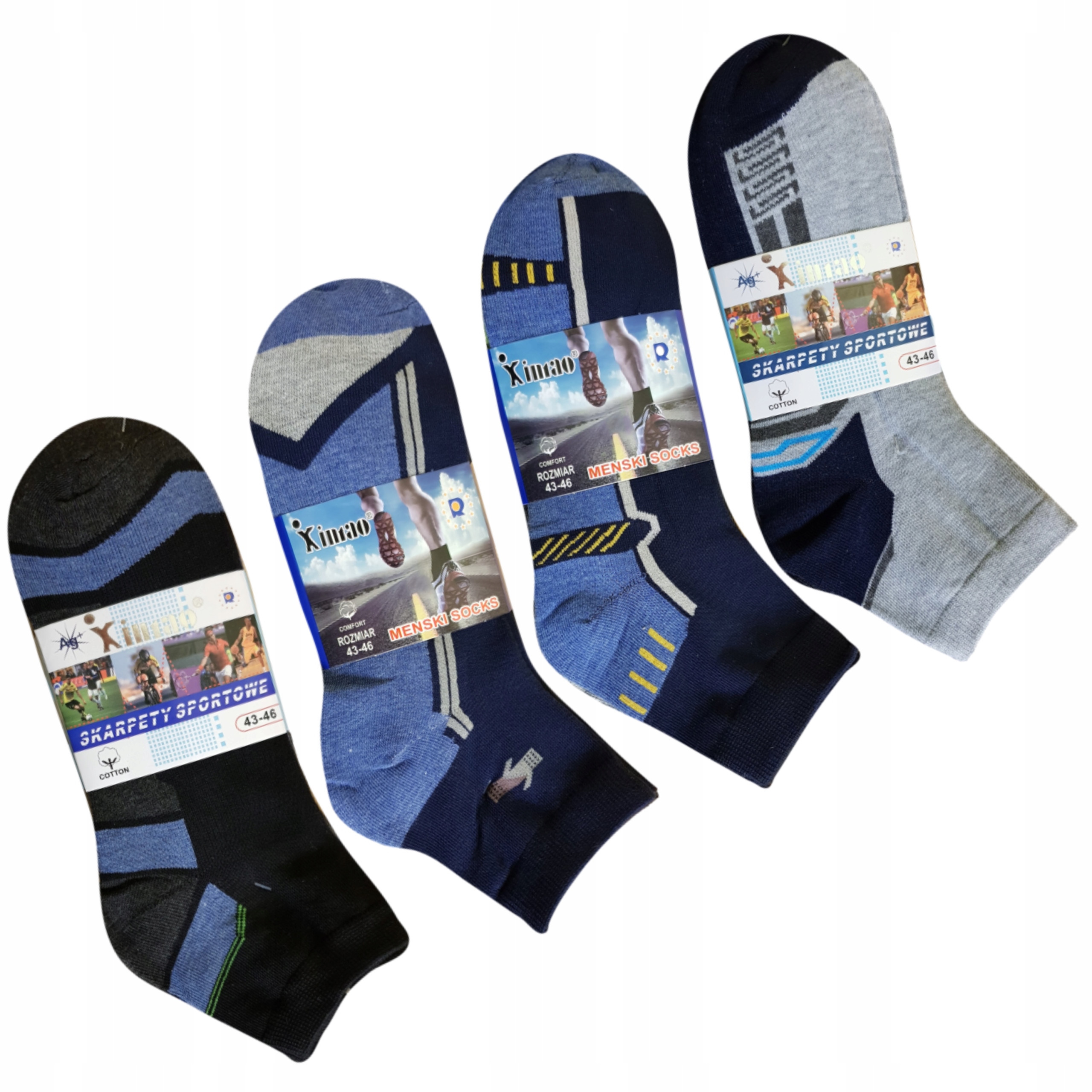 20 par SKARPETY męskie SKARPETKI bawełniane 43/46 Rozmiar 43-46