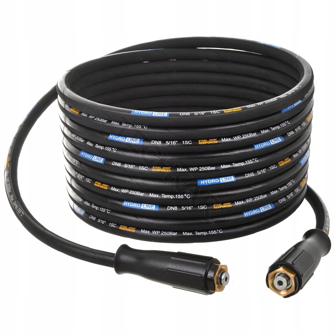 Wąż do myjek wysokociśnieniowych Techkar 250 bar DN8 1SC M22-M22 10m typ K