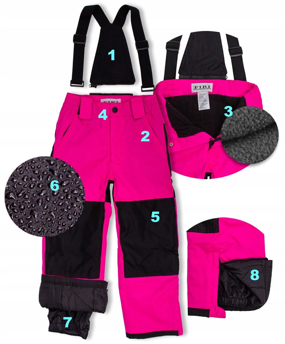 SPODNIE narciarskie DZIECIĘCE KOMBINEZON firi 116 Marka FIRI