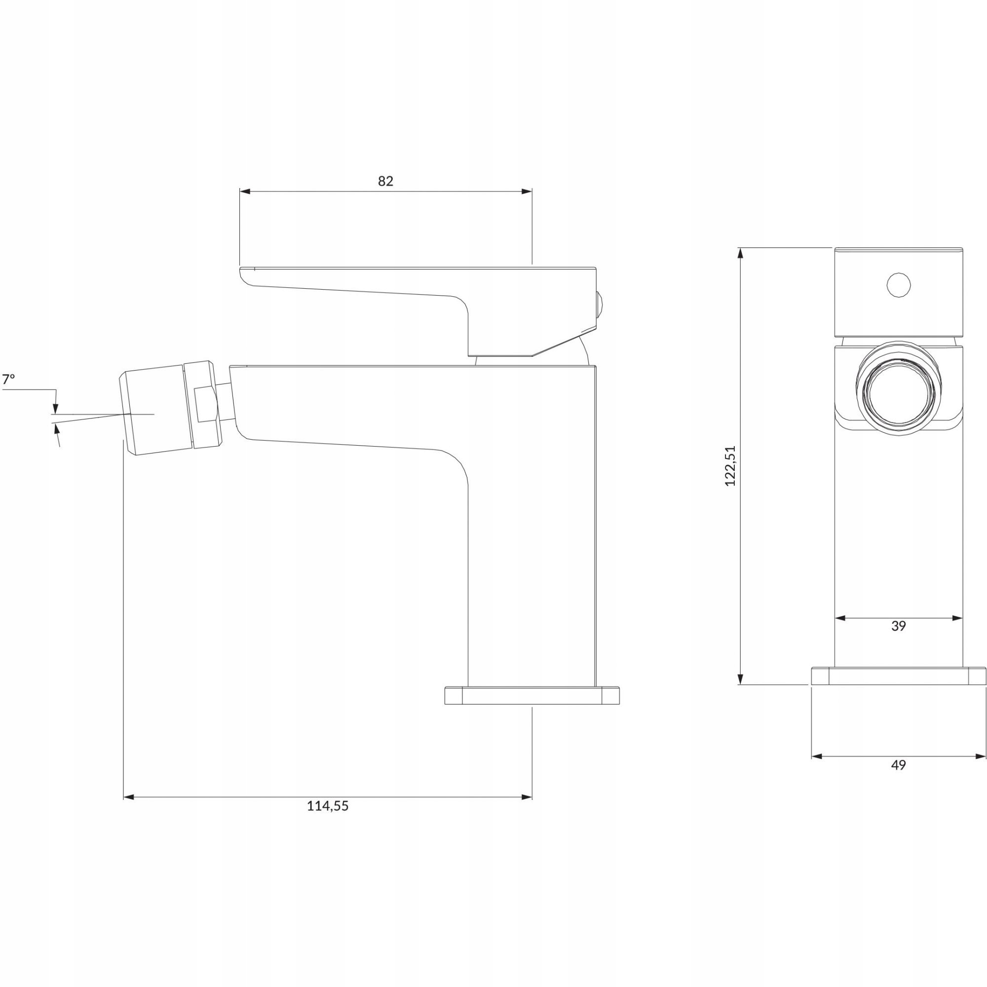 OMNIRES PARMA BATERIA BIDETOWA STOJĄCA CHROM Marka Omnires