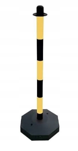 

Słupki plastikowe do łańcucha z podstawą 90cm