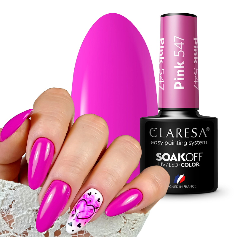 

Claresa Lakier Hybrydowy Hybryda 547 Pink Różowy