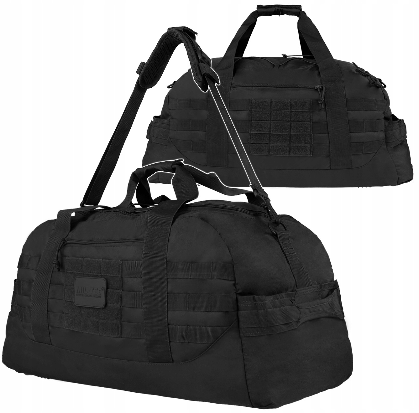Vojenská turistická taška Mil-Tec Us Combat Parachute Cargo 54L černá