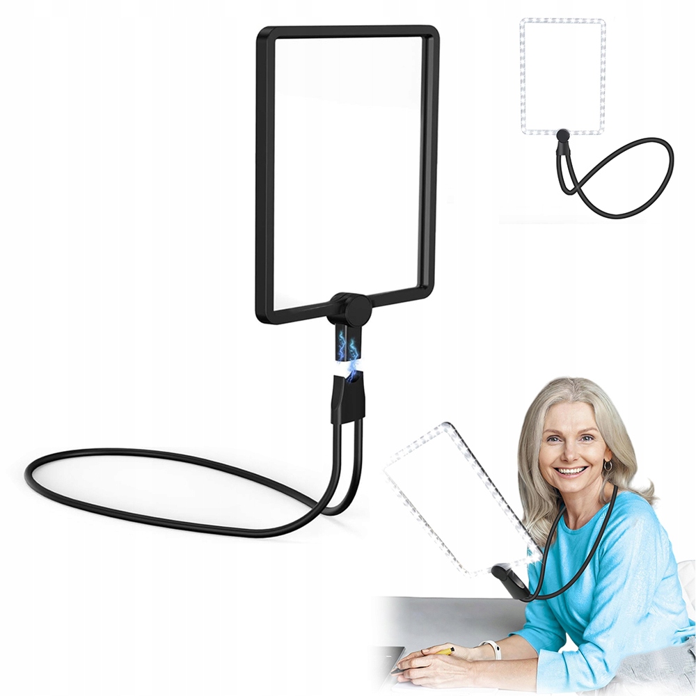 Sklo 5X S Led Osvětlením, Držák Na Krk 26 CM X 19 CM