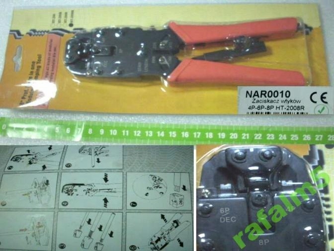 Zaciskarka RJ45 Wtyków RJ-45 8p8c RJ11 4P4C RJ12