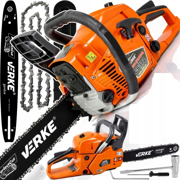 Verke V90011 Piła Spalinowa Pilarka Łańcuchowa 4,35KM 38CM Do Drewna Drzewa