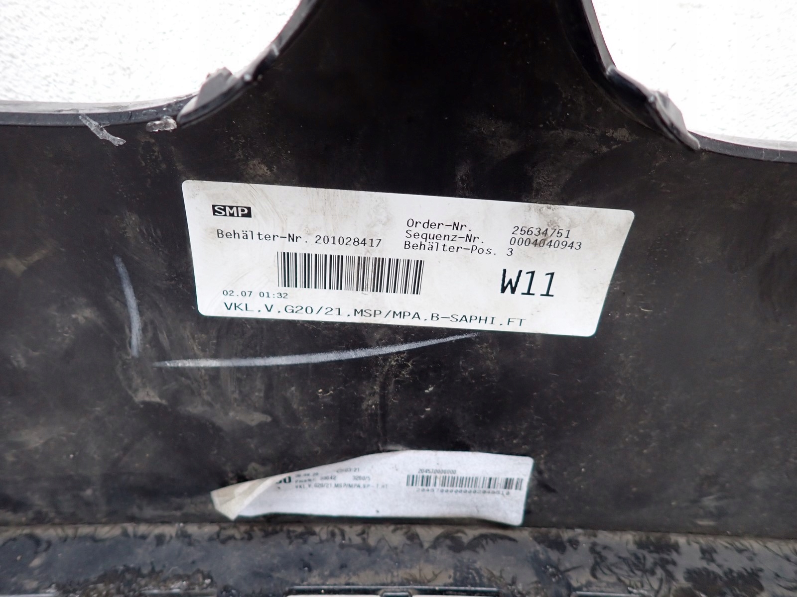 bumper front front BMW 3 III G20 G21 M PAKIET 2018-2022R