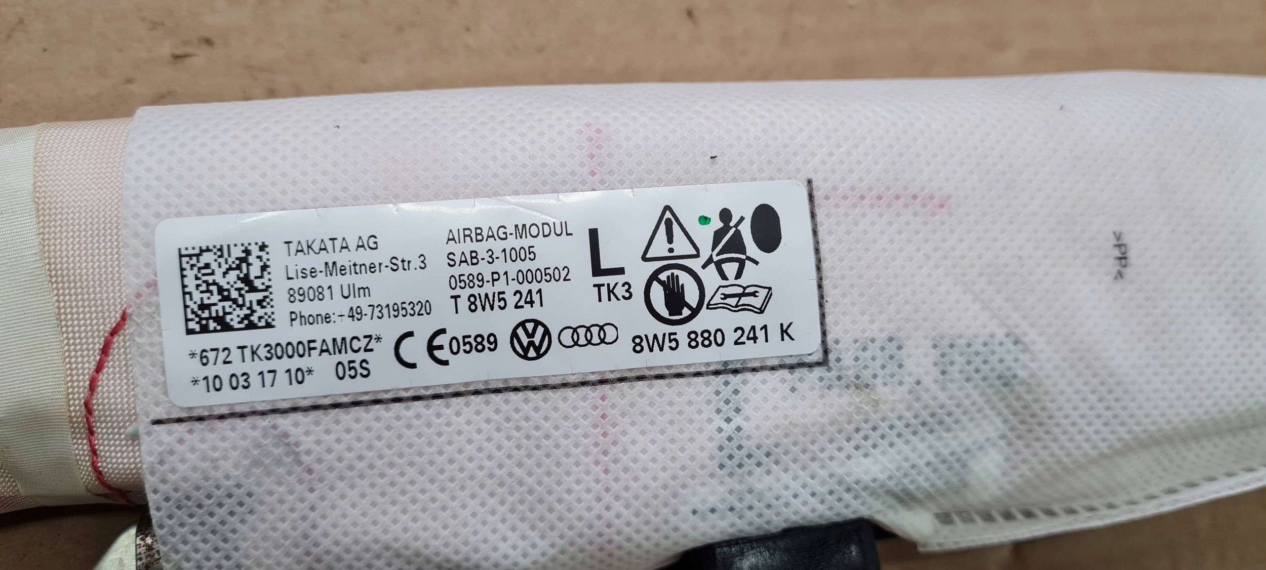A5 8W seat airbag airbag left left front 8W5880241K A4 B9 8W