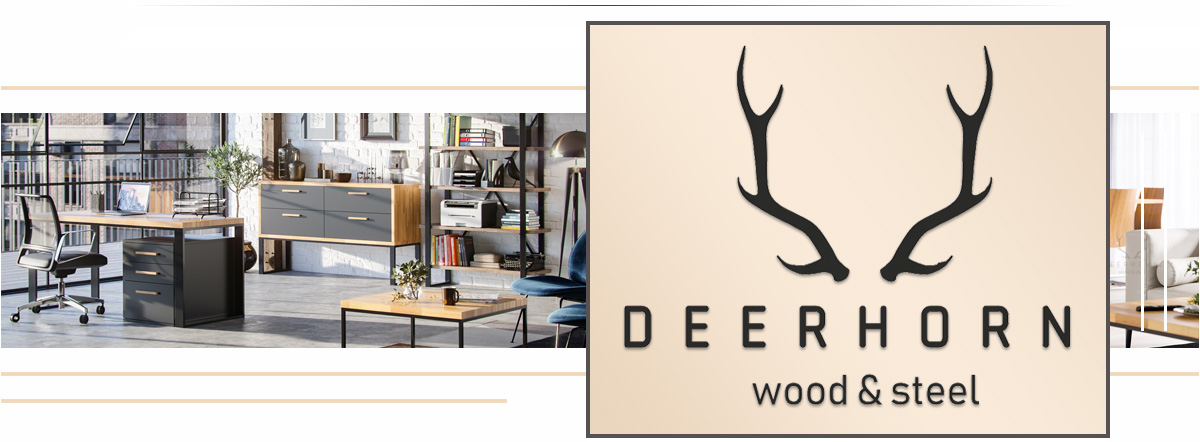 Proste biurko młodzieżowe dębowe industrialne loft Materiał blatu drewno