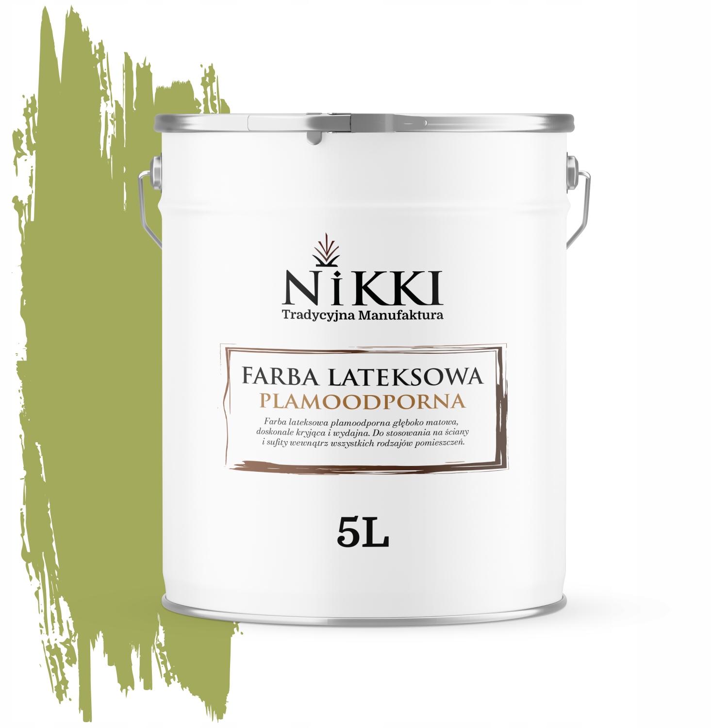 Latexová Farba Odolná Voči Škvrnám, Hrachovo Tmavá, H2437 5 L, Hlboká Matná