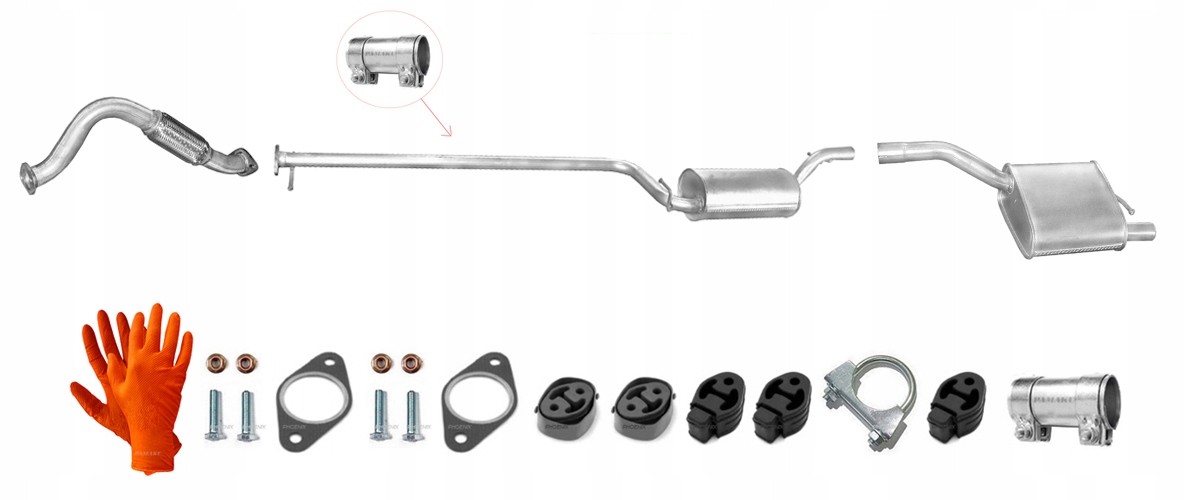Ford Focus MK1 1.8i 16V 85 kW (1998-9/2004) Hatchback Výfukový Systém